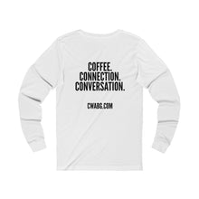 Load image into Gallery viewer, Unisex Jersey Long Sleeve Tee - Black Text
